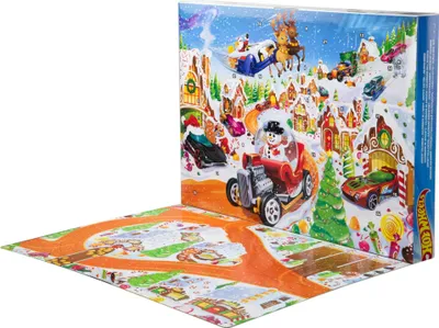 Zdjęcie produktu dla Kalendarz adwentowy Hot Wheels 2025 JCB47 firmy Mattel