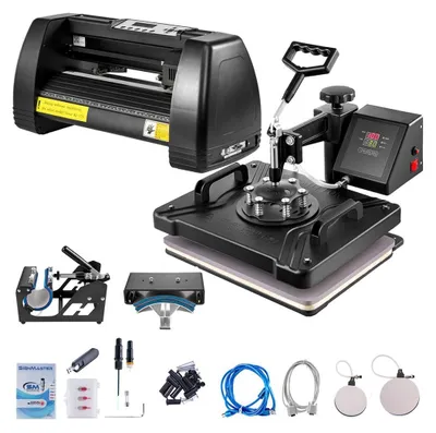 Obrázek produktu pro 5v1 tepelný lis 14" vinyl cutter stolní krokový motor 3 čepele