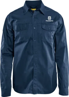 Produktbild von Blakläder Langarmhemd 3298 1190 in div. Farben, Farbe:marineblau, Größe:L