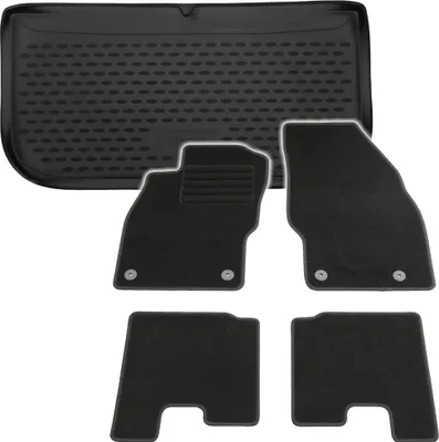 Produktbild von Gummi-Kofferraumwanne + Fußmatten Set für Opel Adam, Bj. 1/2013-2019