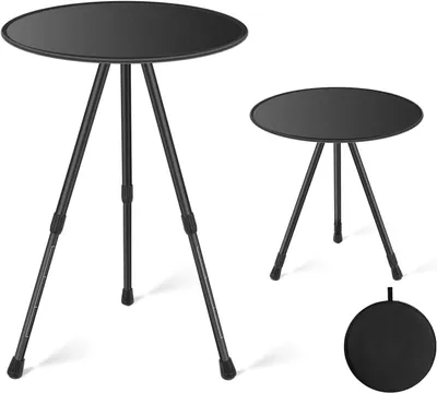Obrázok produktu pre Skladací prenosný okrúhly stolík na kávu na balkón alebo do kempu.