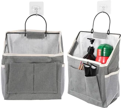 Produktbild von Hängender Aufbewahrungsorganizer 2 Stück, Faltbarer Wand- Und Türorganizer Mit Taschen Für Bad Küche Camping