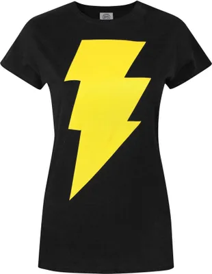 Produktbild von Shazam Damen Logo T-Shirt NS4233 (S) (Schwarz)