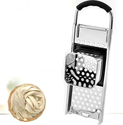 Produktbild von Edelstahl Spätzlehobel, Spätzlereibe, Spätzlepresse, Reibe, Schaber, Hobel | ideal für Spätzle und Knöpfle