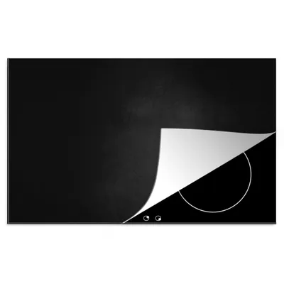 Obrázok produktu pre MuchoWow® Krycia doska sporáka - Indukčná ochrana - 80x52cm Betón - Čierna - Sivá - Textúrovaná - Priemyselná - Kryt na sporák z vinylu - Zväčšuje