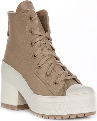Produktbild von Converse Chuck 70s De Luxe Heel A12345C In Taupe For Unisex – 6 UK - 39 EU - 6M/8F US / Cream