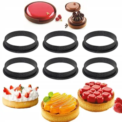Produktbild von Eurobatt Tarteform Tartelette 6 Stück perforiert 8 cm