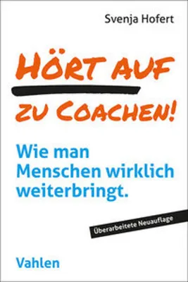 Immagine prodotto di Hört auf zu coachen!