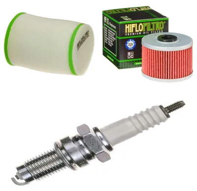 Obrázek produktu pro Servisní sada pro Kawasaki KFX 450 R KSF 2008–2014: vzduchový filtr, olejový filtr, zapalovací svíčka od pamoto –