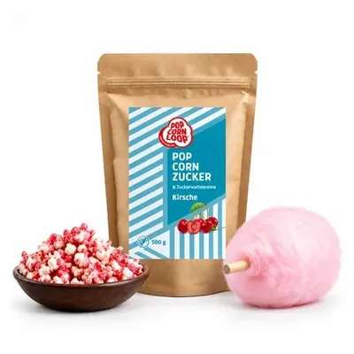 Zdjęcie produktu dla Popcornloop® KIRSCHE Aroma 500 g idealny do przygotowania waty cukrowej i popcornu w domu Słodki aromat cukrowy premium