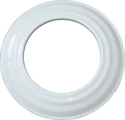 Produktbild von BERTRAMS Rosette Ø120mm weiss, Weiß, Stahl, 12 cm, 1 Stück(e)