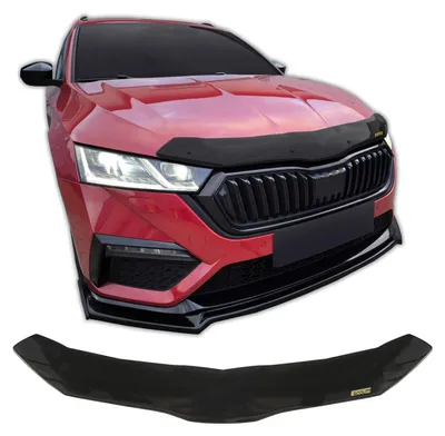 Image de Bra Capot Déflecteur Protection Pour Skoda Octavia 4 Depuis 2020, Aérodynamique, Assemblage Facile, Aucun perçage requis