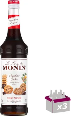 Image de Lot de 3 Sirop Monin - Chocolate cookie - 70cL