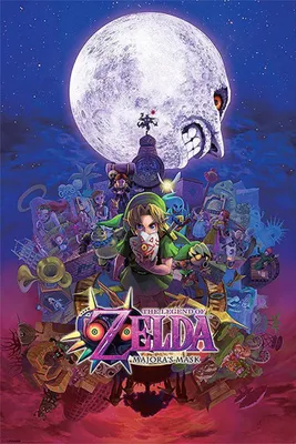 Produktbild von The Legend of Zelda Poster Majora's Mask + Ü-Poster