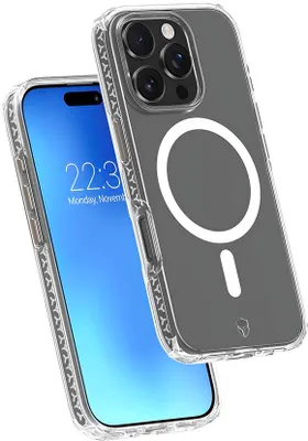 Zdjęcie produktu dla Force Case, etui MagSafe iPhone 16 Pro AIR XTREM ochrona przed upadkiem z wysokości 4 m, przezroczyste