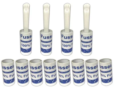 Produktbild von 4x Fusselrolle inkl. 12x Klebeblätter Rollen Fusselroller Fusselentferner