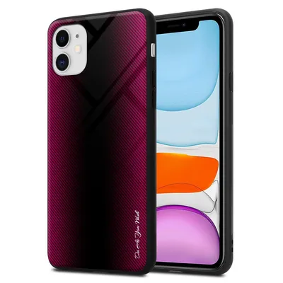 Produktbild von Cadorabo Hülle für Apple iPhone 11 Schutz Hülle in Pink Handyhülle TPU Etui Cover Case Tempered Glas
