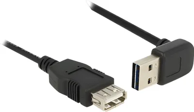 Produktbild von DeLOCK 85185, 0,5 m, USB A, USB A, USB 2.0, Männlich/Weiblich, Schwarz