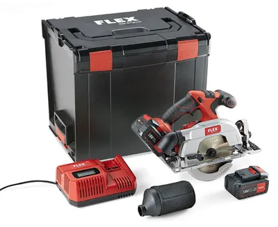Image de Scie circulaire 18V CS 62 18.0-EC/5.0 Set FLEX - batterie + chargeur + coffret - 454028