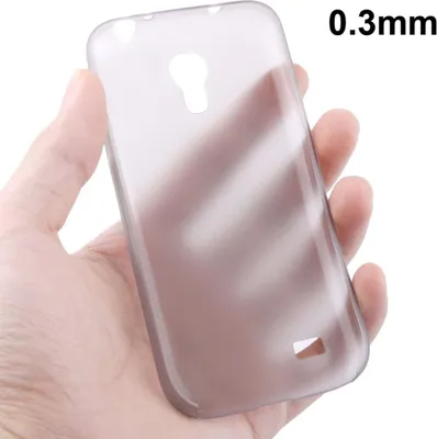 Produktbild von Schutzhülle Case Ultra Dünn 0,3mm für Handy Samsung Galaxy S4 mini i9190 Grau Transparent