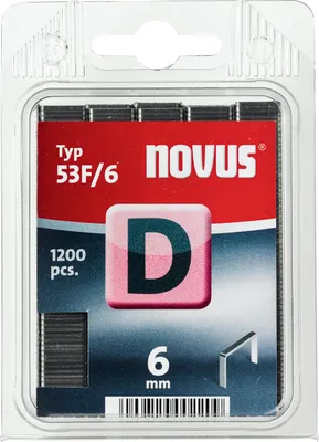 Obrázek produktu pro Sponky typ D 53 F/6 NOVUS [1200 ks]