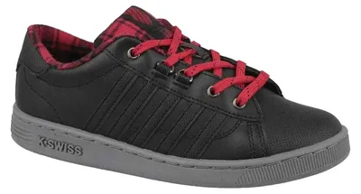 Produktbild von K-Swiss - "Hoke" Karo Sneaker für Kinder, Leder PP8409 (34,5 EU) (Schwarz)