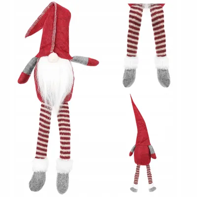Productafbeelding van Ruhhy Kerstdecoratie: Elf, 50 cm, rood