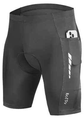 Image de Shorts de vélo pour hommes avec rembourrage intégré pour plus de confort