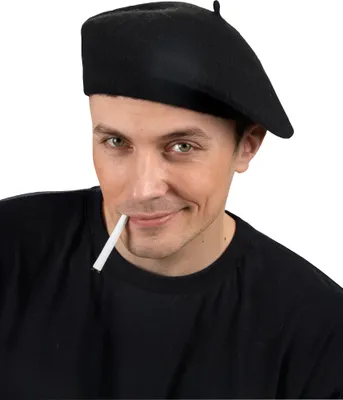 Produktbild von Baskenmütze, schwarz