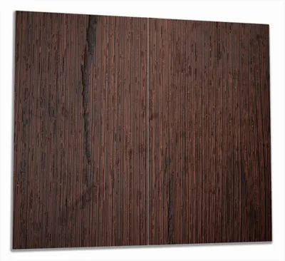 Produktbild von Wallario Herdabdeckplatte aus Glas, Größe 60 x 52 cm 2-teilig, Motiv Holz-Optik Textur dunkelbraunes Holz