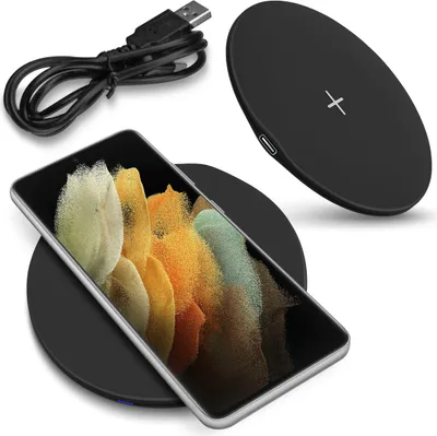 Produktbild von Qi Schnell Ladegerät für Samsung Galaxy S21 Ultra 5G Wireless 15W Ladestation