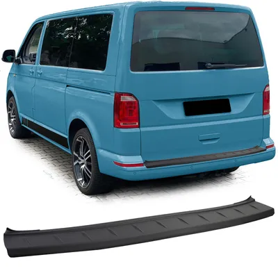 Zdjęcie produktu dla Wysokiej jakości osłona krawędzi ładowni, czarny mat, do samochodów VW T5 (produkcja od 2003 roku) / T6 (produkcja od 2015 roku) z tylną klapą