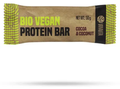 Produktbild von GymBeam - Veganer Proteinriegel - VanaVita, 50 g, cocoa and coconut
