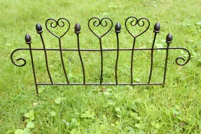 Produktbild von Beetzaun 50 cm breit aus Metall Beetumrandung Garten Steckzaun Deko Gartenzaun