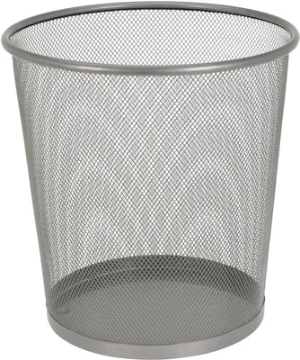 Produktbild von Excellent Houseware Mülleimer, Metall, 26,5 x 28 cm, grau