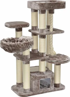 Image de Arbre à chat Memphis brun 157 x 85 x 50 cm