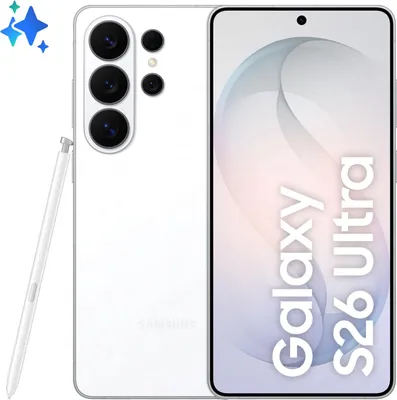 Produktbild von Samsung Galaxy S26 Ultra , 17,5 cm (6.9"), 12 GB, 256 GB, 200 MP, Android 16.0, Weiß