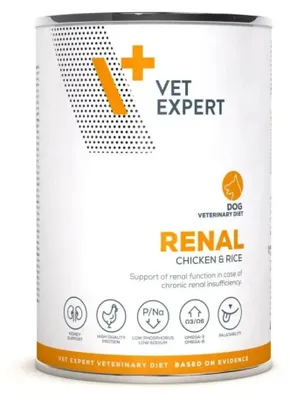 Zdjęcie produktu dla VET EXPERT Renal Chicken - mokra karma dla psów - 400g