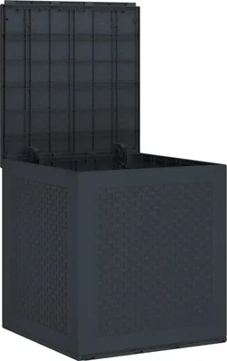 Produktbild von vidaXL Aufbewahrungsbox Anthrazit 55 x 53 x 57 cm Polypropylen