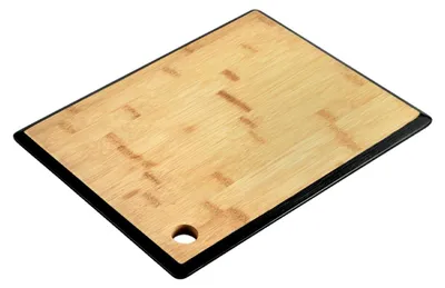 Produktbild von KESPER Schneidebrett mit schwarzer Kante 35 x 26 x 15 cm Bambus 58280