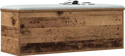 Image de vidaXL Boîte de rangement vieux bois 102 x 35 x 35 cm Bois composite