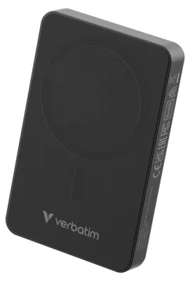 Imagen del producto de Verbatim 32227, Cargador inalámbrico magnético Verbatim Charge'n'Go, 10000mAh, color , embalaje para venta al por menor