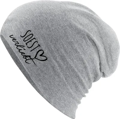 Produktbild von Huuraa Beanie Soest verliebt Heather Grey One Size Baumwolle und Elasthan Mütze Geschenkidee