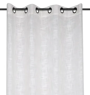 Produktbild von Ösenvorhang Ontario 140x260cm halbtransparent uni Wollweiß – natürlich