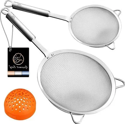Produktbild von Famanu Siebset - Große und kleine Siebe mit Silikon-Design
