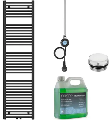 Imagen del producto de Juego de radiadores eléctricos para baño Benito - WIFI - 600W - mate - 1700x450 mm