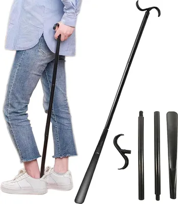Produktbild von Ankleidehilfe und Schuhanzieher für Senioren - verstellbar - 90,2 cm