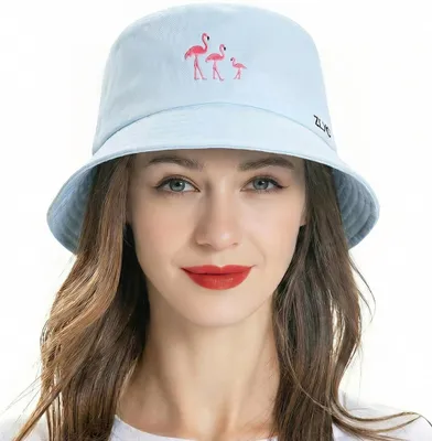 Produktbild von Bucket Hat Stilvolles Design - Damen Fischerhut - Baumwolle Polyester - Umfang 54,5-59 cm - Breite 7 cm - Einzigartiges Muster - Fischerhut
