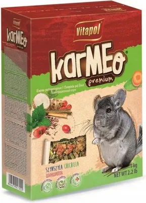 Productafbeelding van Karma, voeding voor chinchilla's, Vitapol Karmeo Premium, complete voeding, 1 kg