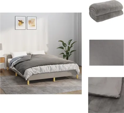 Produktbild von vidaXL Gewichtsdecke mit Bezug Grau 150x200 cm 11 kg Stoff -  Decken